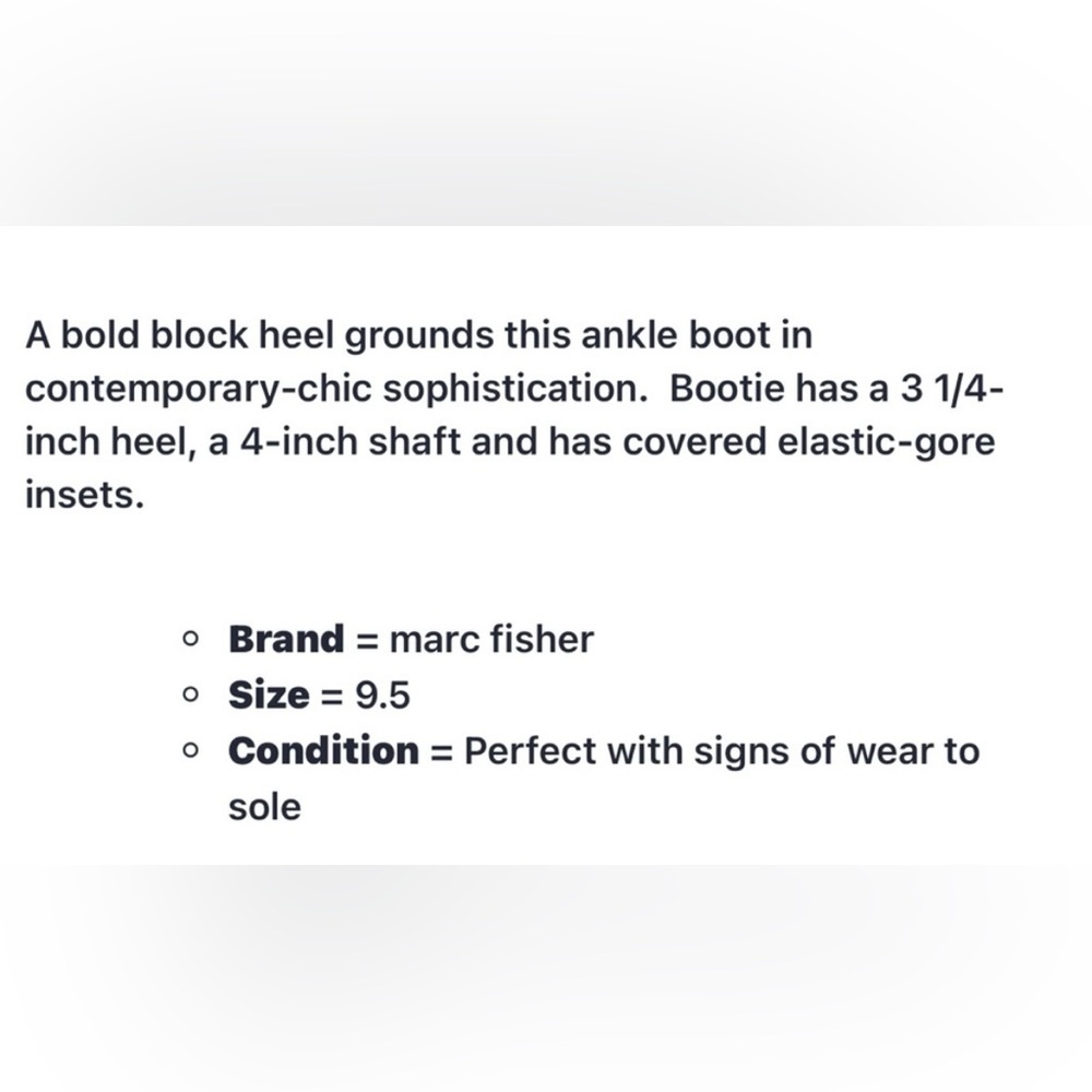 Marc Fisher Matter Block Heel Booties - Picture 8 of 8